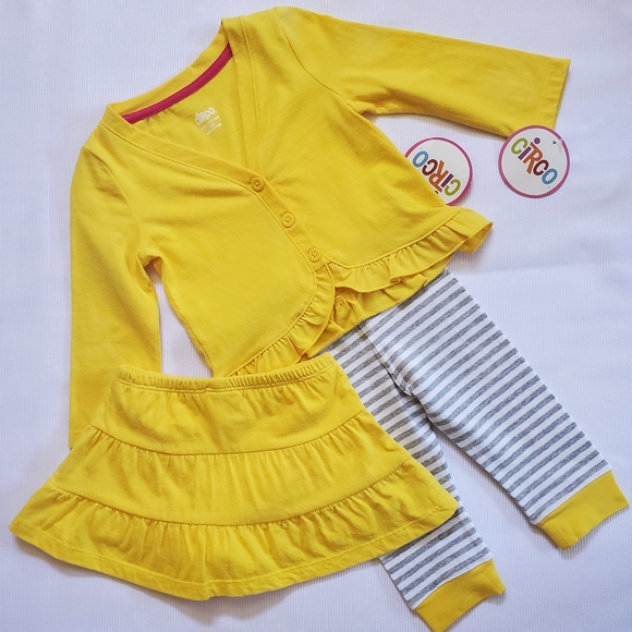 Circo Baby Three Piece Set Top 12M, Pants 12M, Skirt 9M - Picture 2 of 2